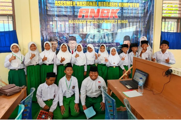 Pelaksanaan Ujian ANBK Gelombang 3 Sesi 2 Hari ke -2 DI MIN 2 BUNGO