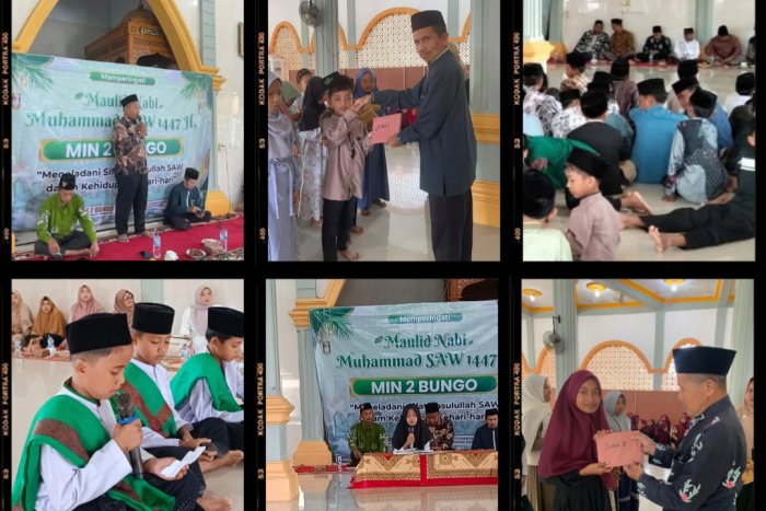 MIN 2 Bungo Memperingati Maulid Nabi Muhammad SAW 1447 H dengan Penuh Khidmat.